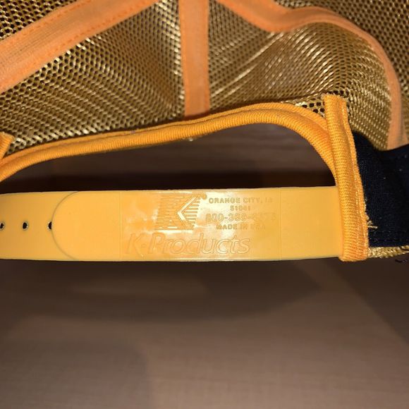 Vintage Pettibone Machinery K-Products RARE Yellow Mesh Trucker Snapback Hat - Picture 8 of 8